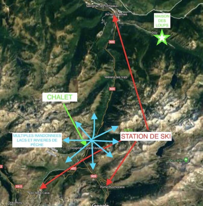 Chalet 6B Dans Les Pyrenees Proche D'Andorre LʼHospitalet-près-lʼAndorre Esterno foto
